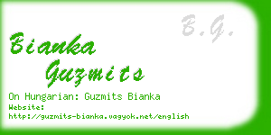 bianka guzmits business card